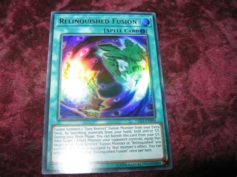 Yu Gi Oh Relinquished Fusion Foilat Led 297066635 ᐈ Ghost 64 På Tradera