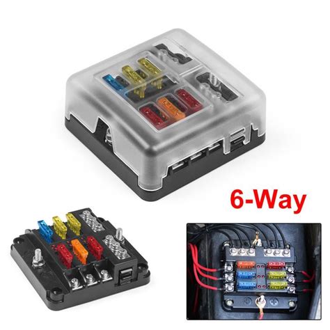 Boot Car Way Way Blade Fuse Box Block Holder Led Indicator V V