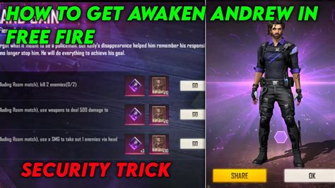 How To Get Awaken Andrew In FF How To Complete Elite Andrew Mission