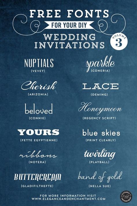 Free Downloadable Fonts For Wedding Invitations