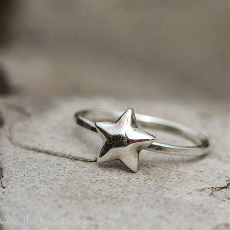 star ring silver stars star ring silver