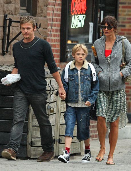 Parents Norman Reedus And Helena Christensen Sons Mingus Lucien