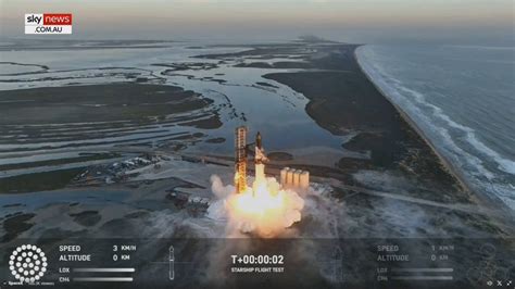 Spacex Launches Second Starship Flight Test The Australian