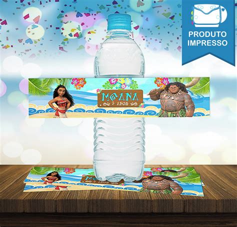 Adesivos para Água 500ml Mineral Moana Elo7 Produtos Especiais