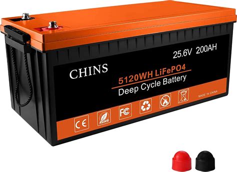 CHINS Smart LiFePO4 Lithium Iron Battery 24V 200Ah For Solar Home