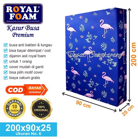 X X Kasur Busa Royal Foam Ukuran No Tebal Cm Garansi