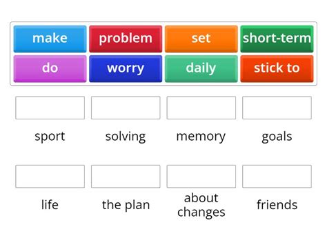 Collocations Match Up