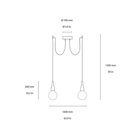 Ideal Lux Minimal Sp Suspension Lamp