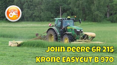 Silage John Deere R With Krone Easycut B Cv Youtube