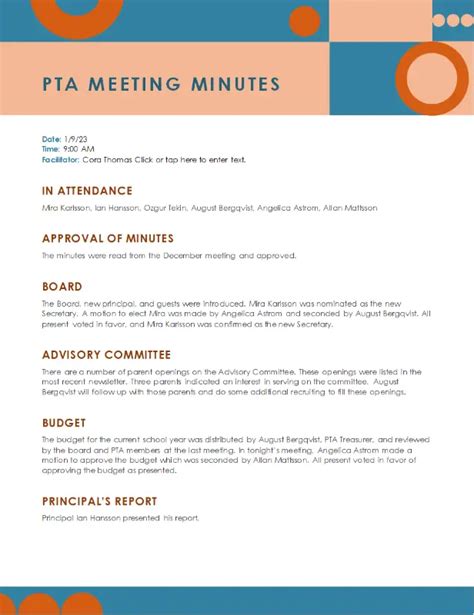 Free Printable Meeting Minutes Templates [Word, Excel, PDF], 45% OFF