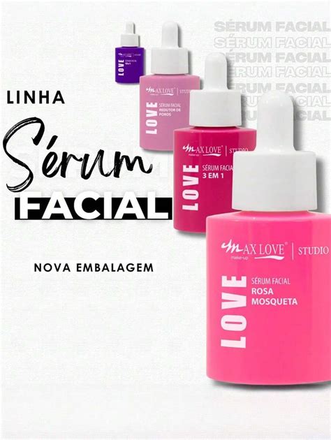 Sérum Facial 3 em 1 Vitamina C Rosa Mosqueta Ácido Hialurônico 30ml