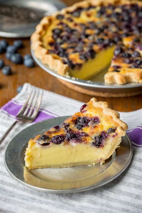 Blueberry Puff Pastry Tarts With Lemon Cream Saving Room For Dessert