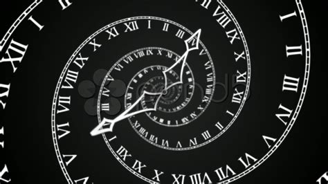 Black Spiral Clock Loop Hd Stock Footage Youtube