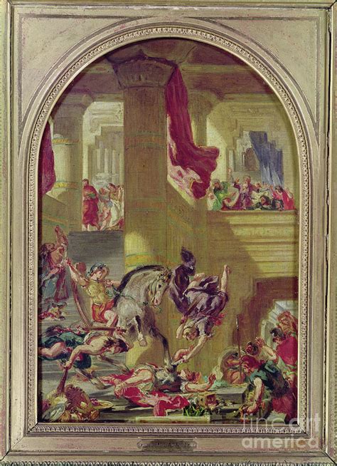 The Expulsion Of Heliodorus From The Temple C 1857 Painting By