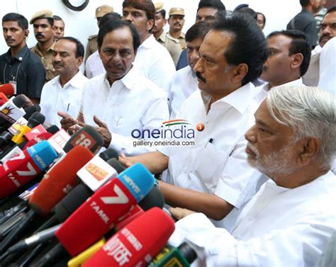 Telangana Cm Kcr Meets Dmk Leader Mk Stalin And Karunanidhi Photos Hd