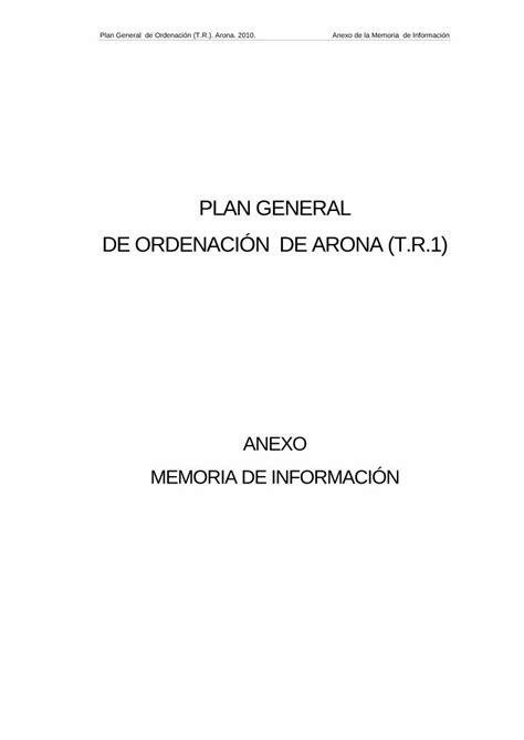 Pdf Plan General De Ordenaci N De Arona T R Pdf File