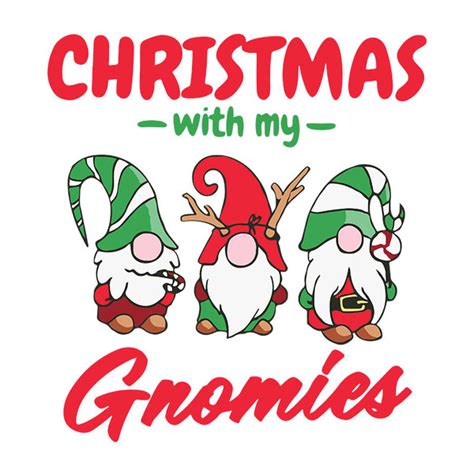 Christmas With My Gnomes Svg Holiday Svg Gnomes Christmas Inspire