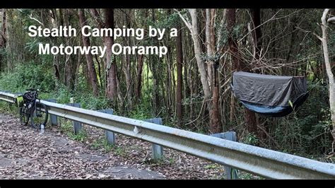 Roadside Stealth Camping At A Motorway On Ramp