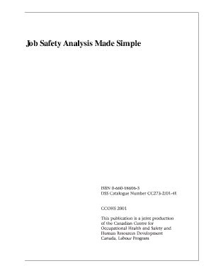 18 Printable Job Safety Analysis Forms And Templates Fillable Samples