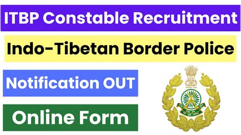 ITBP Constable Pioneer Recruitment 2024 202 Posts MaruGujarat In