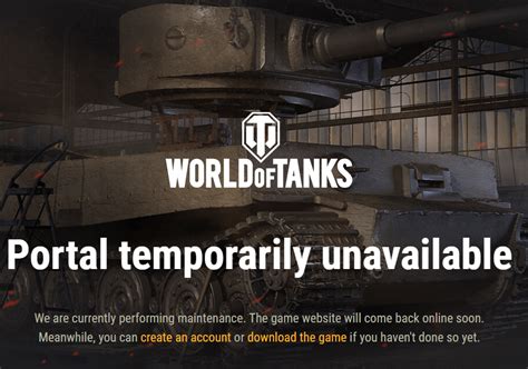 WoT NA Website Down? : r/WorldofTanks