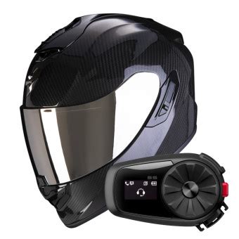 Pack Casco Moto Kit Bluetooth Scorpion Exo Evo Ii Carbon Air