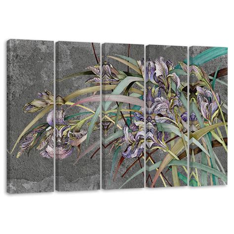 Stykke L Rredsprint Iris Blomster I Vinden Wall Art Dk