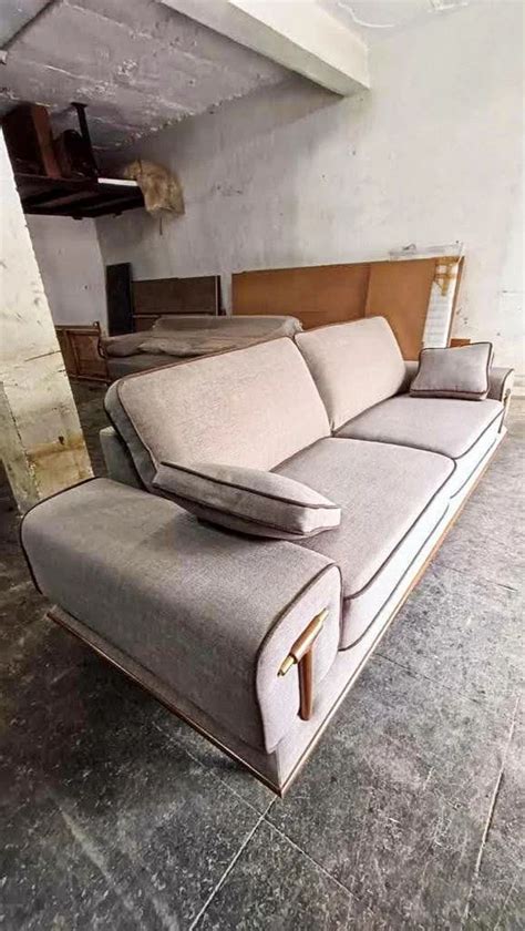 Fabric Grey Luxury Three Seater Sofa At Rs Piece In South