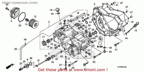 Honda Trx420fa 2009 9 Australia Front Crankcase Cover Buy Front Crankcase Cover Spares Online