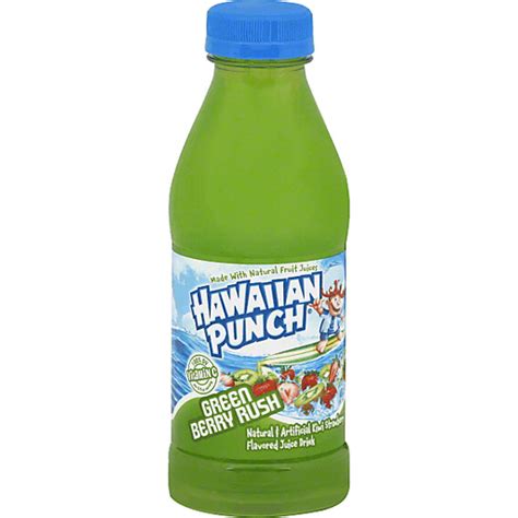 Hawaiian Punch Green Berry Rush 16 Fl Oz Bottle Juice And Lemonade