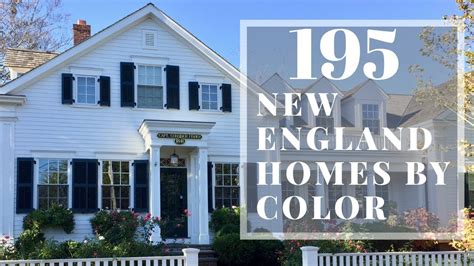 New England Style Homes By Color Paint Color Ideas For Homes Youtube