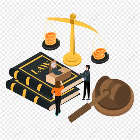 Gavel Court Trial Concept Illustrationsettingjurylaw Png Picture And