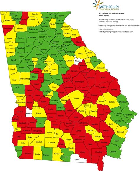 Georgia Counties Map 2020