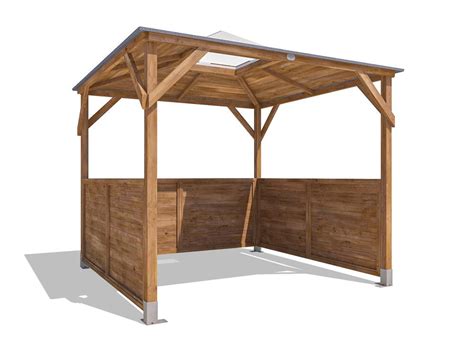 Dunster House Export Website Erin Gazebo Half Height Solid Wall Panels Gazebos