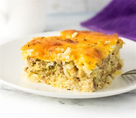 Sausage Hash Brown Breakfast Casserole With Egg And Cheese Fox Valley Foodie