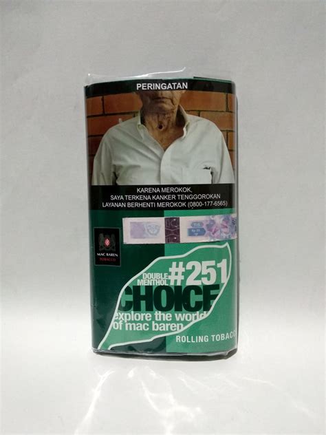 Tembakau Shag Mac Baren Double Menthol Choice Gram Javan Cigars