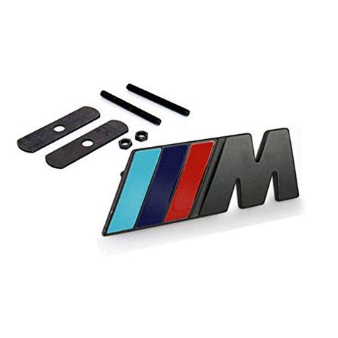 M Front Grille Emblem 3d Metal Power Car Chrome Badge Fashion Logo For Bmw M M3 M5 X1 X3 X5 X6