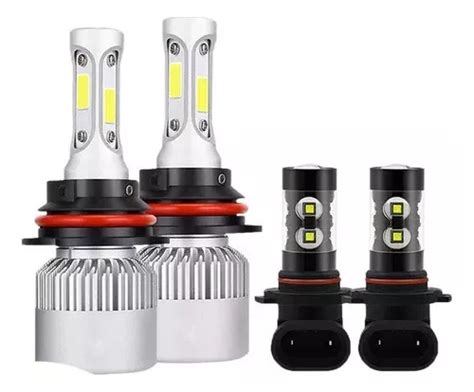 Kit De Faros Led De 8000 Lm De Haz Alto Y Bajo Niebla Para F Meses