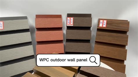 Wpc Panel De Pared Compuesto Para Exterior Panel De Pared De Madera De