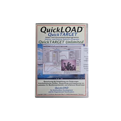 quickload ballistic software  edp program  reloading