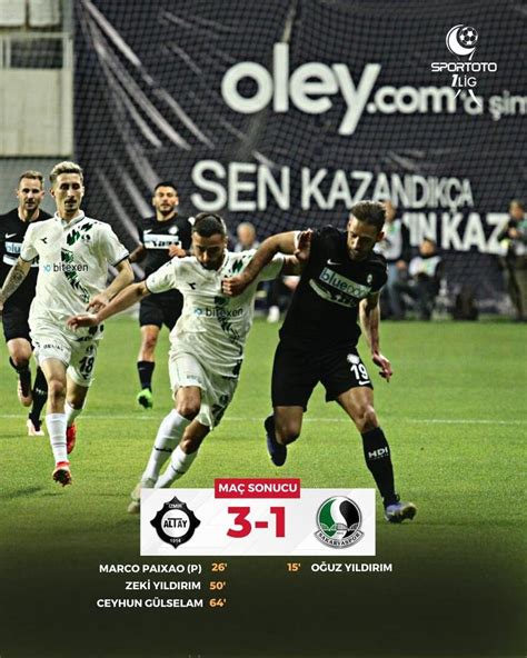 Trivela Spor on Twitter Altay evinde Sakaryaspor u 3 1 mağlup ederek