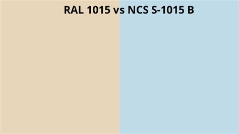 RAL 1015 Vs NCS S 1015 B RAL Colour Chart UK