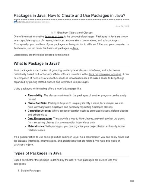 Packages In Java How To Create And Use Packages In Java