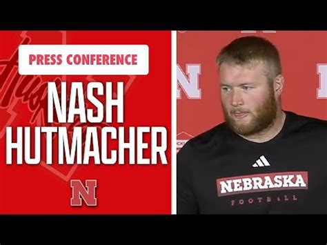 Nebraska Football DL Nash Hutmacher Meets With The Media On Tuesday I