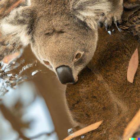 Close photo of a Koala drinking water from a river UHD 8K : r/dalle2