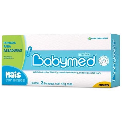 Kit Babymed Azul Unidades Total G Cimed Creme Pomada Para