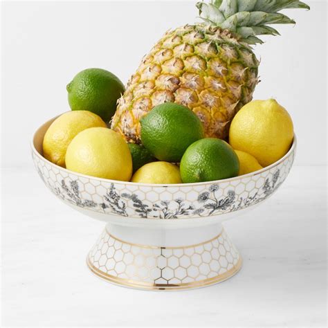 Williams Sonoma Honeycomb Porcelain Fruit Bowl Williams Sonoma