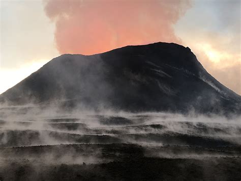 Cinder Cone Volcanoes Erupting