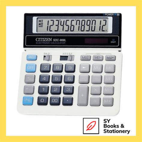 Original CITIZEN Calculator SDC 868L Official 12 Digits Calculator