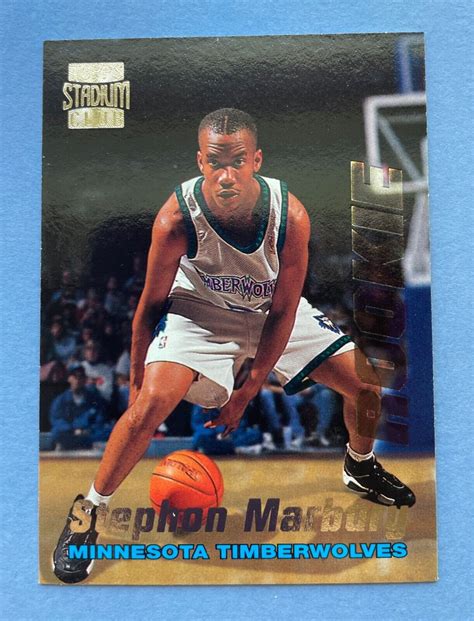 1996 Topps Stadium Club Stephon Marbury Rookie R4 RC Minnesota